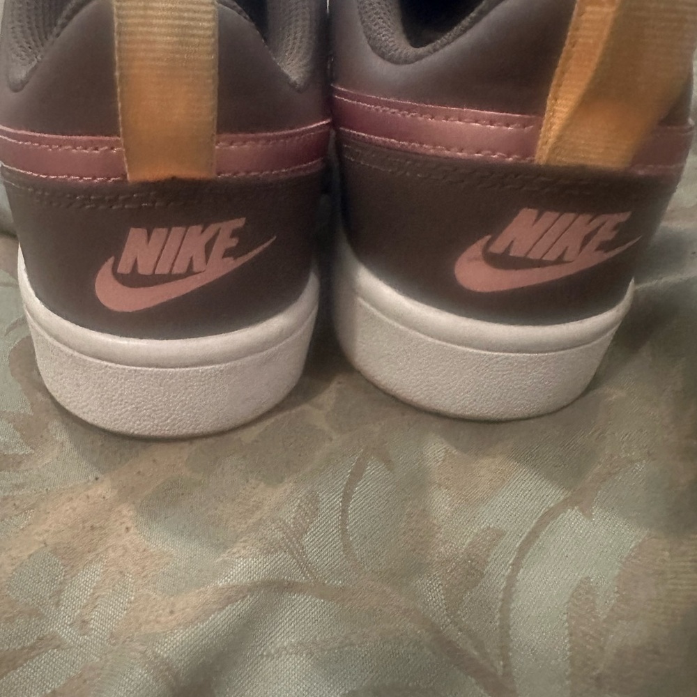 Nike Brown Sneakers with Pink Swoosh - 2 matching graphic tees - Picture 3 of 6